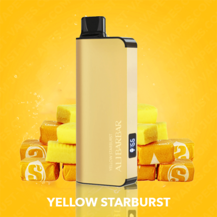 YELLOW STARBURST – ALIBARBAR INGOT – 9000 PUFFS